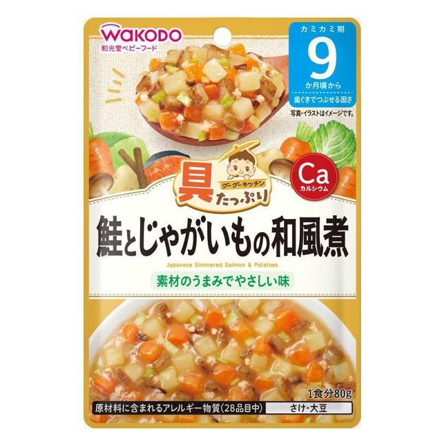 Wakodo Goo Goo Kitchen Salmon and Potato Japanese Style Stew 9 Months 80g