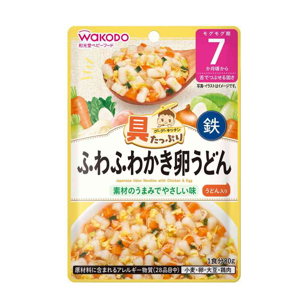 Asahi Gutappuri Gugu Kitchen Fluffy Egg Udon 80g (From 7 Months)