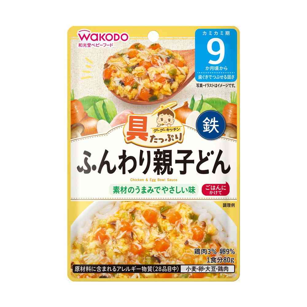 Asahi Gutappuri Gugu Kitchen Fluffy Parent-Child Donburi 80g (From 9 Months)