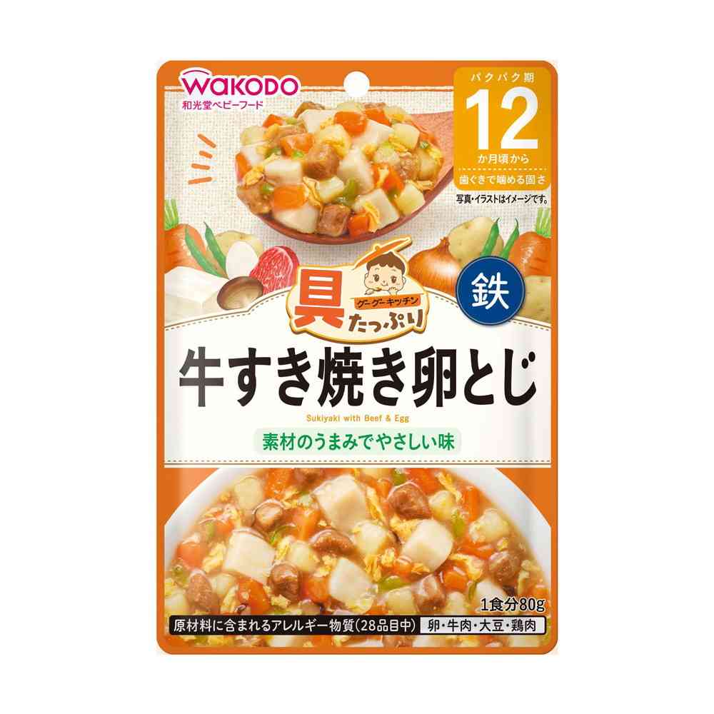 Asahi Gutappuri Gugu Kitchen Beef Sukiyaki with Egg 80g (From 12 Months)
