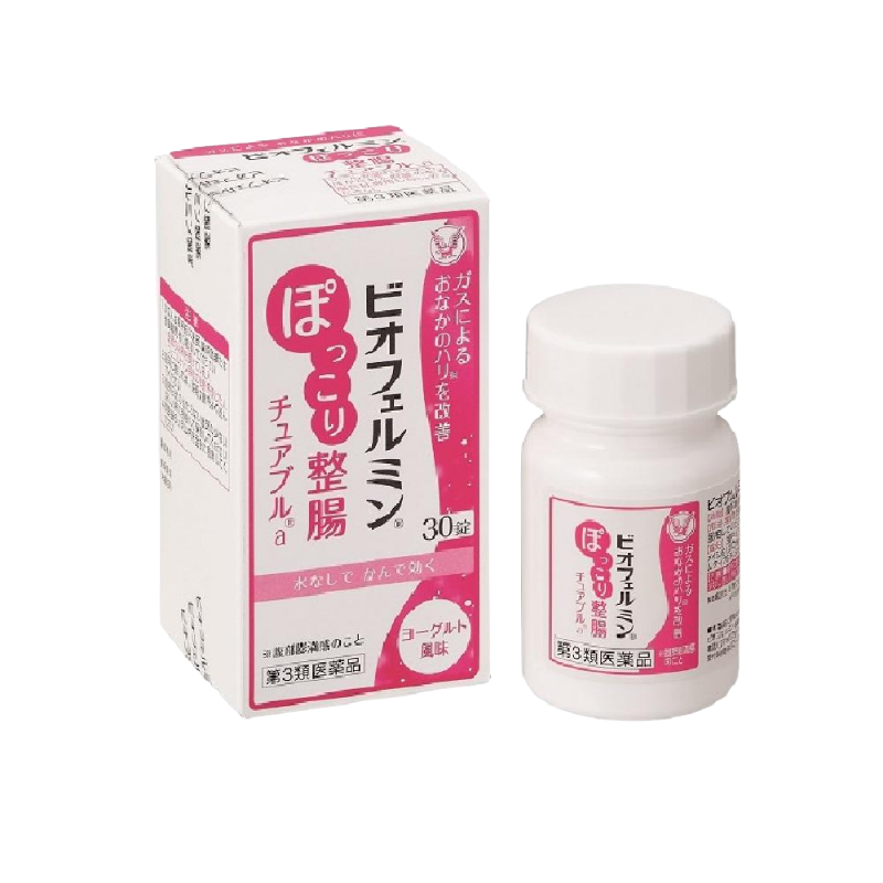 Taisho Pharmaceutical Biofermin Pokkori Digestive Chewable A 30 Tablets