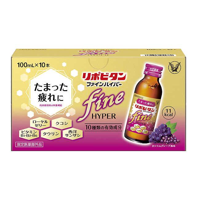 Taisho Pharmaceutical Lipovitan Fine Hyper 100ml x 10 Bottles