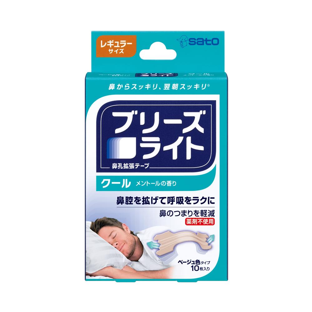 Sato Pharmaceutical Breathe Right Cool Regular 10 Sheets