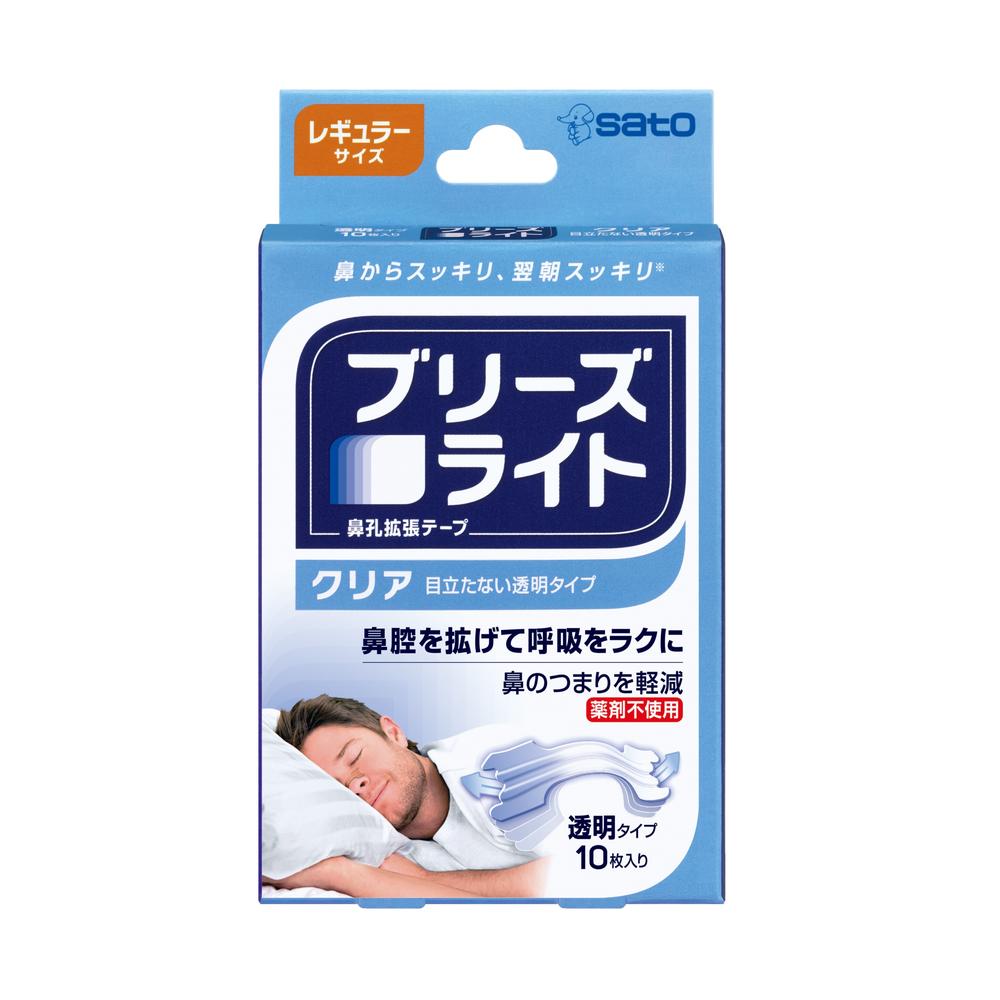 Sato Pharmaceutical Breathe Right Clear Regular 10 Pieces