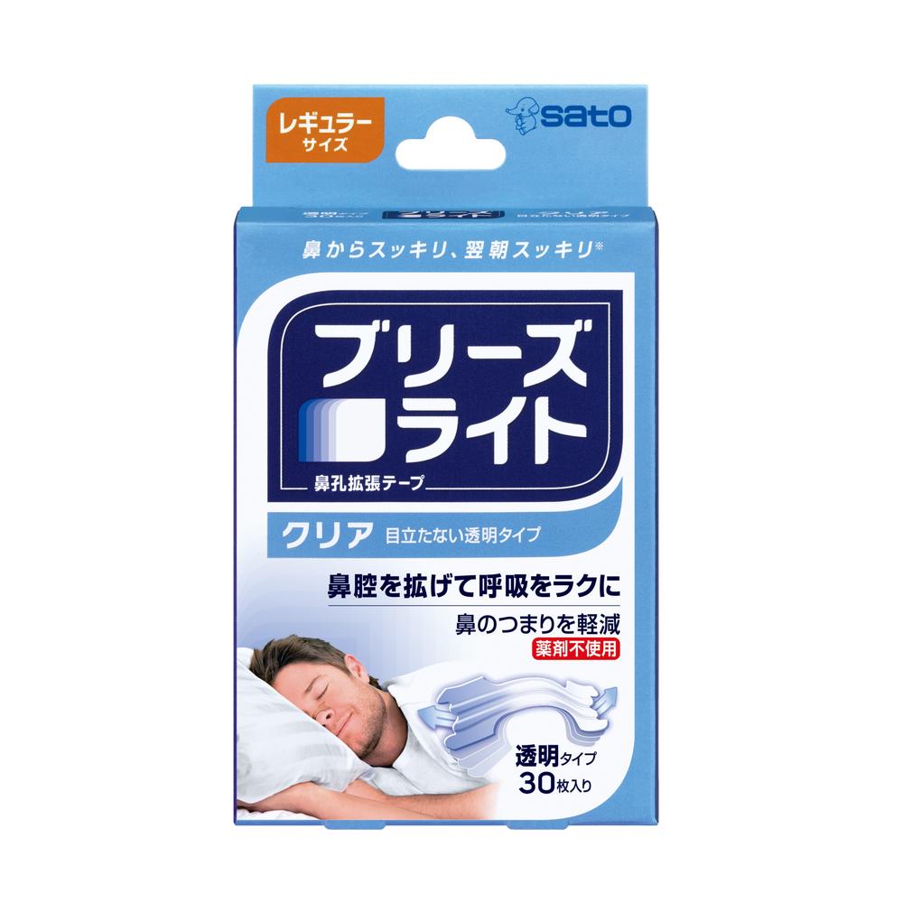 Sato Pharmaceutical Breathe Right Clear Regular 30 Sheets