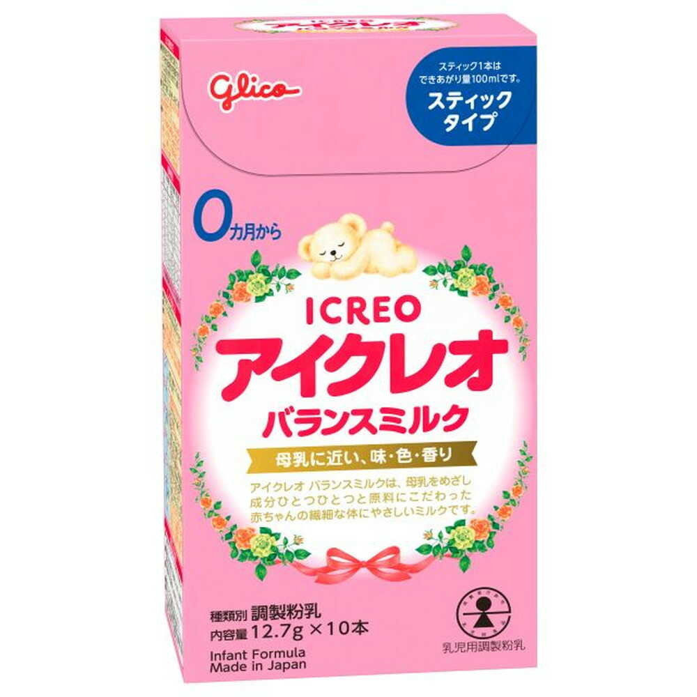 Ezaki Glico Aikleo Balance Milk Stick Type 127g (12.7g x 10 Sticks)