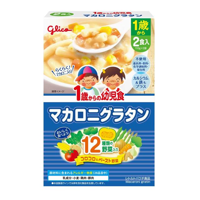 Ezaki Glico Toddler Food Macaroni Gratin 110g x 2