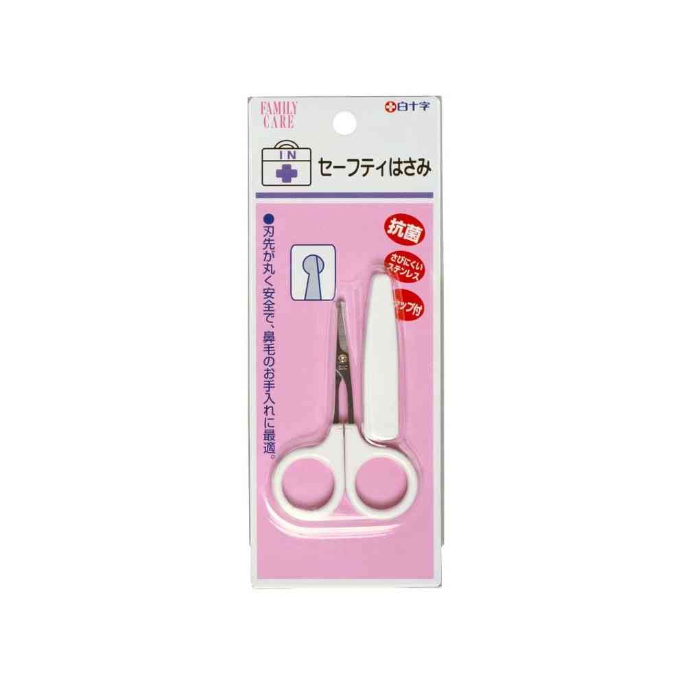 Shirojyuji FC Safety Scissors with Cap Rounded Tip 1 Piece