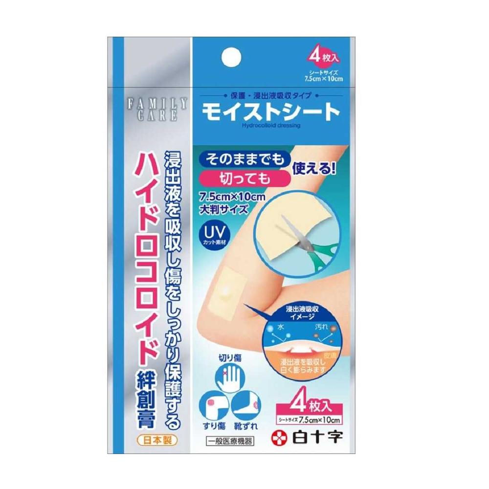 Hakujuji FC Moist Sheet 4 Pieces