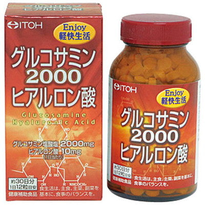 Ito Kanpo Glucosamine 2000 with Hyaluronic Acid 360 Capsules