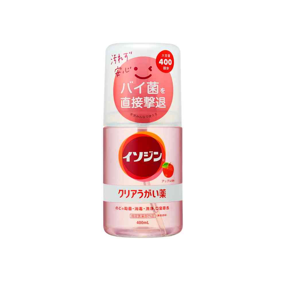Shionogi Isodine Clear Gargle Apple Flavor 400ml