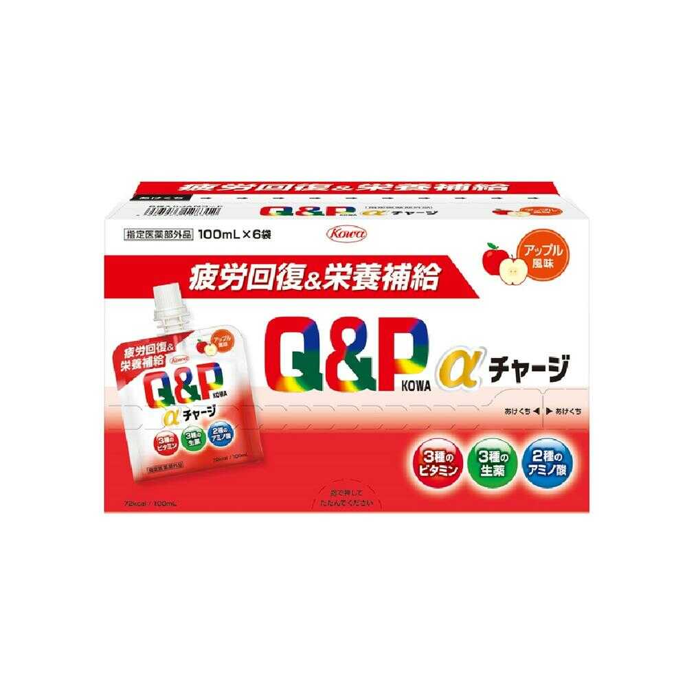 Kowa QP Kowa α Charge Apple Flavor 100ml x 6 Bottles