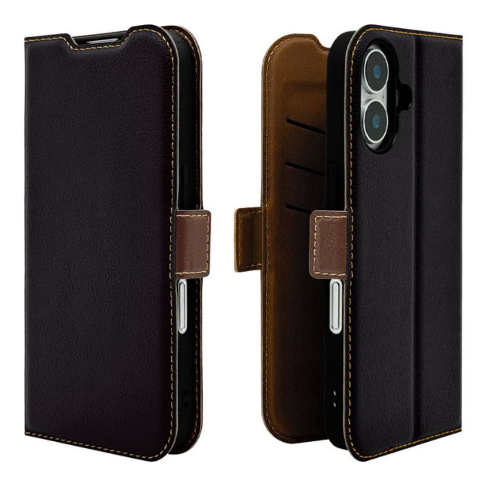 Telehone Lease iPhone 16 Case Cover Black x Brown