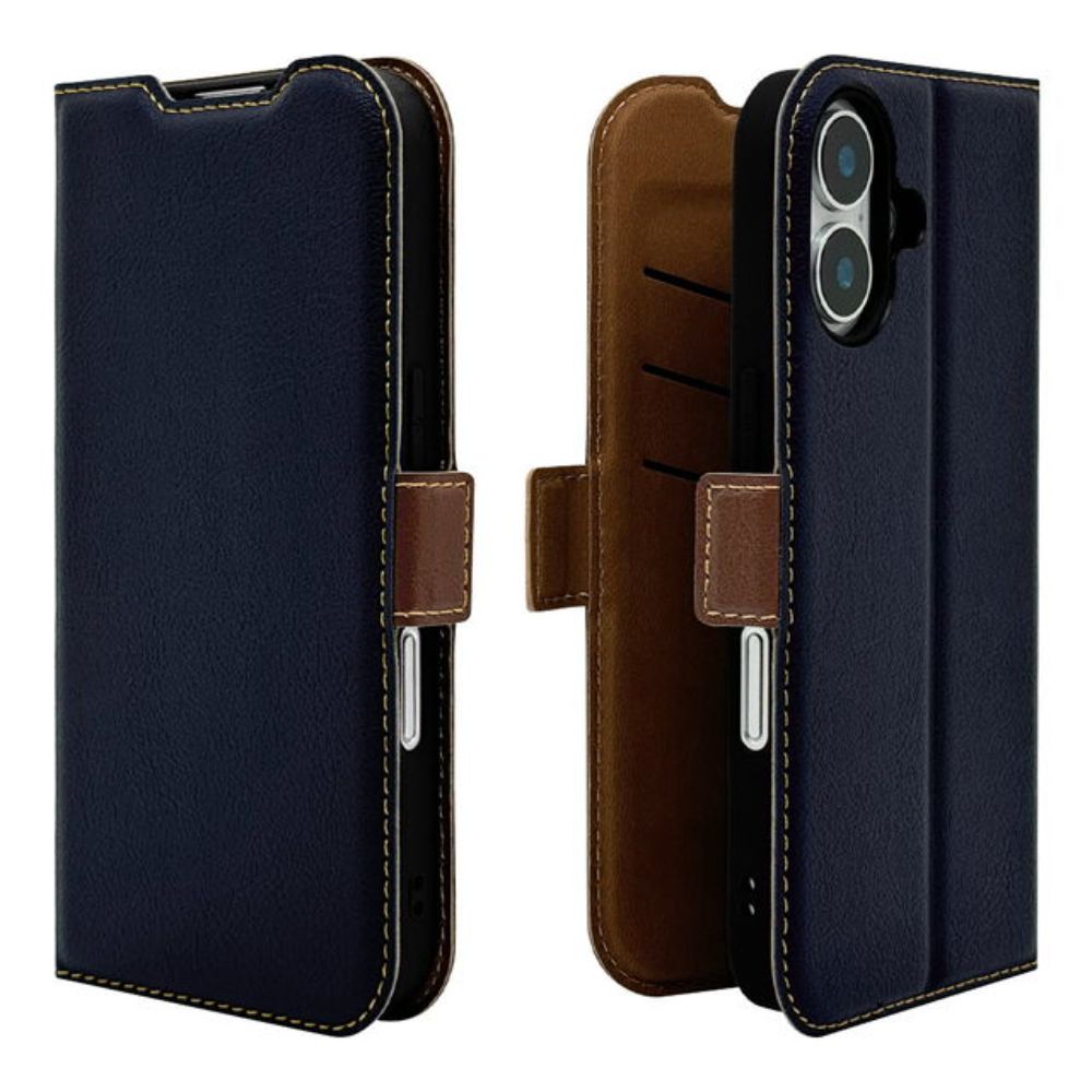 Telehone Lease iPhone 16 Case Cover Navy x Brown