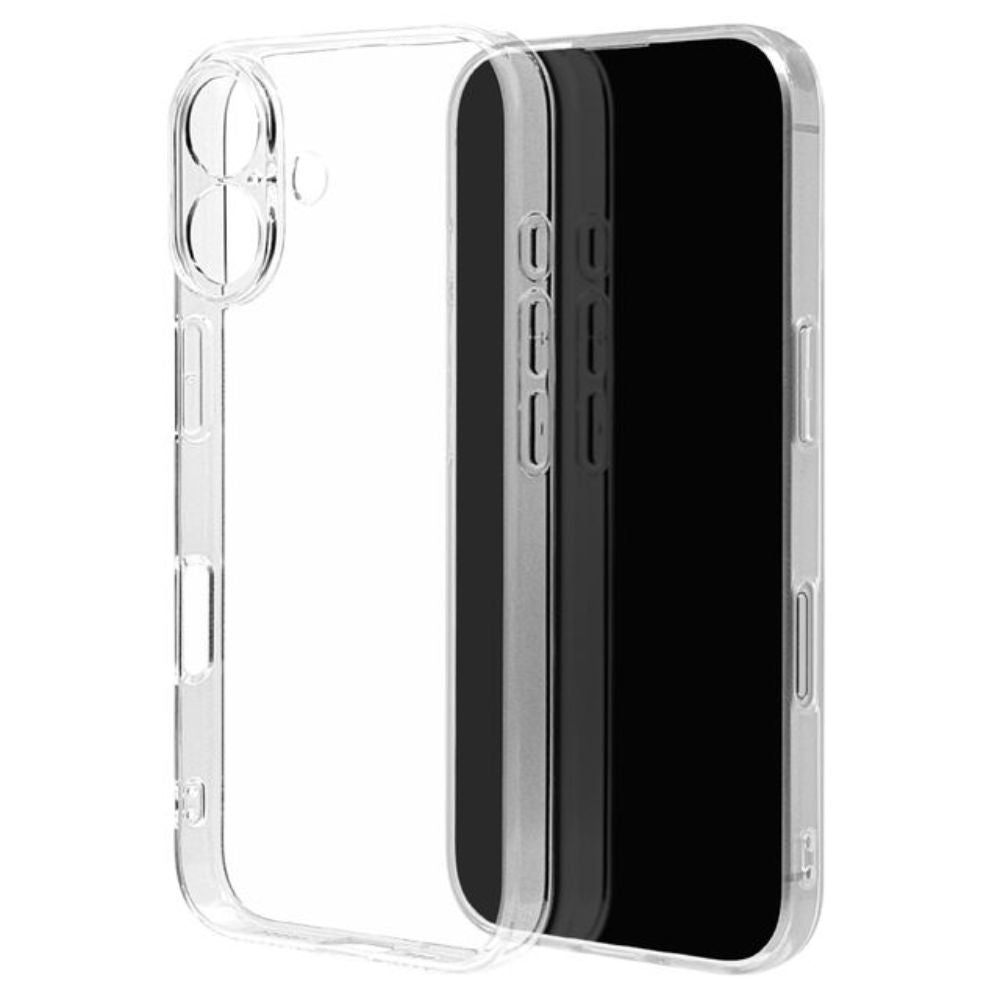 Telephone Lease iPhone 16 Case Cover Clear 1.3mm Strap Hole