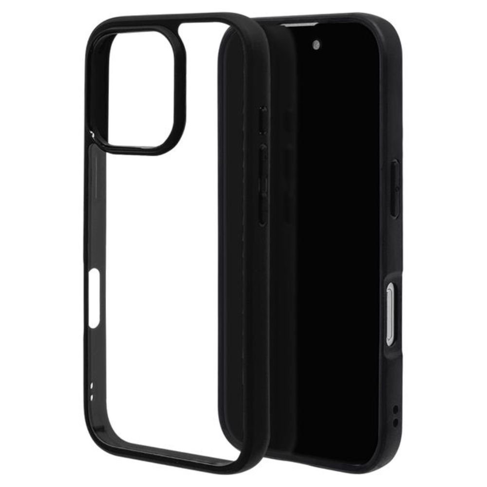 Telehone Lease iPhone 16 Pro Case Cover RHINOX Black x Clear