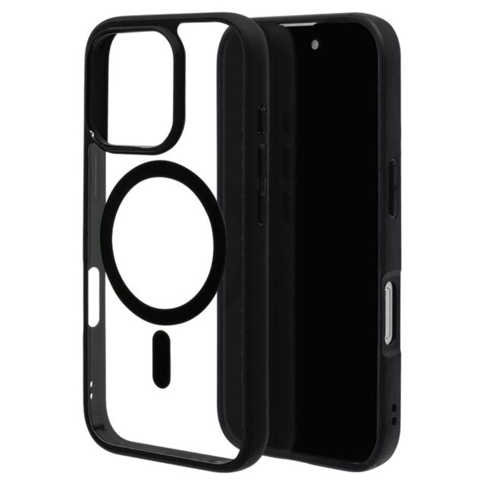 Telehone Lease iPhone 16 Pro Case Cover RHINOX Black x Clear