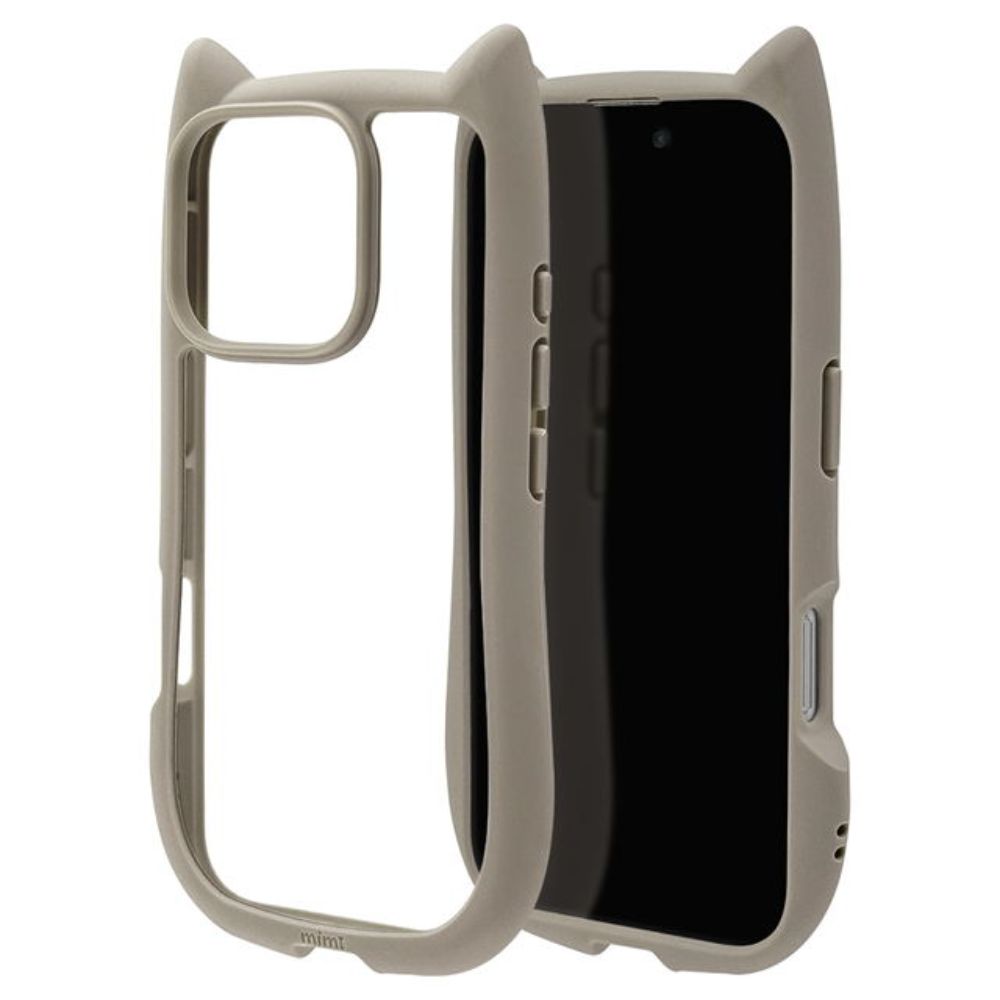 Telehone Lease iPhone 16 Pro Case Cover Hybrid Cat Ears Taupe