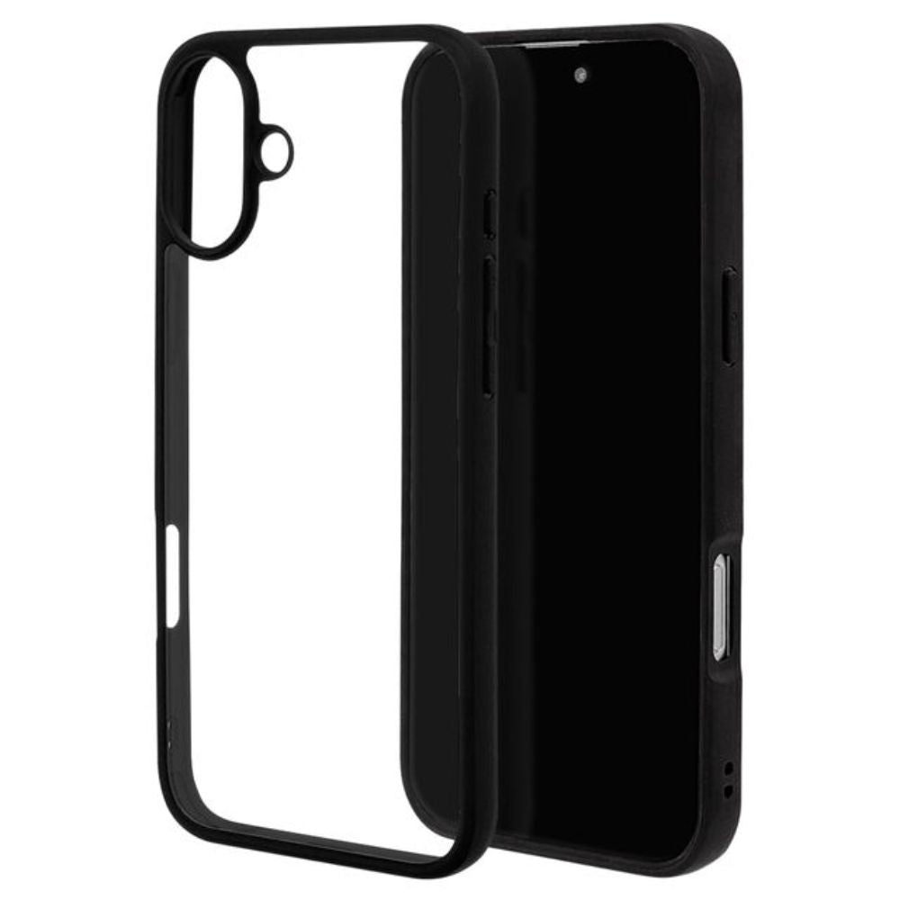 Telehone Lease iPhone 16 Plus RHINOX MIL Standard Clear TPU Black x Clear