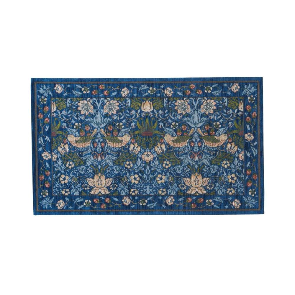 Strawberry Thief Mat Approx. 45×75cm FH1709A B Blue