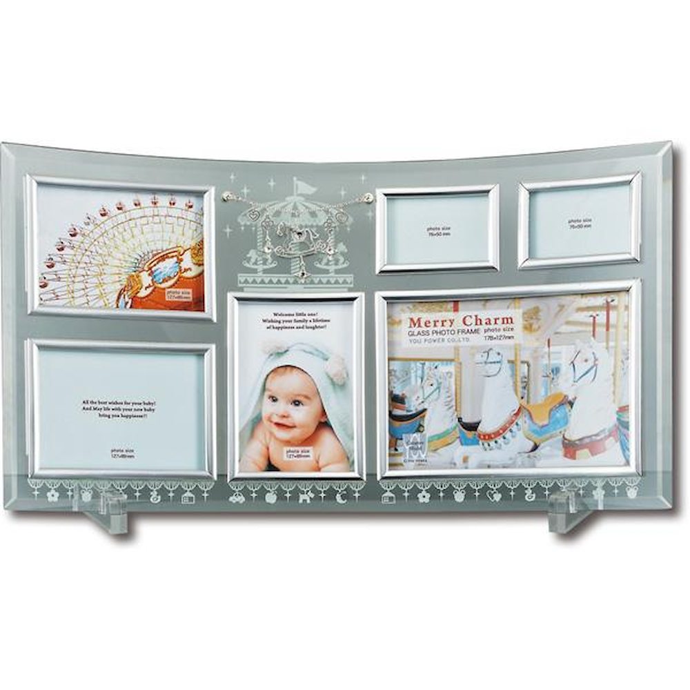 Merry Charm Glass Photo Frame 6 Windows