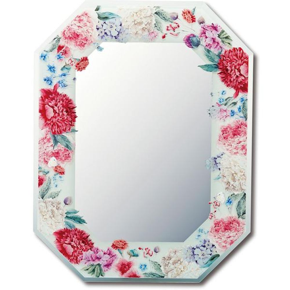 Octagonal Mirror 'Dahlia'