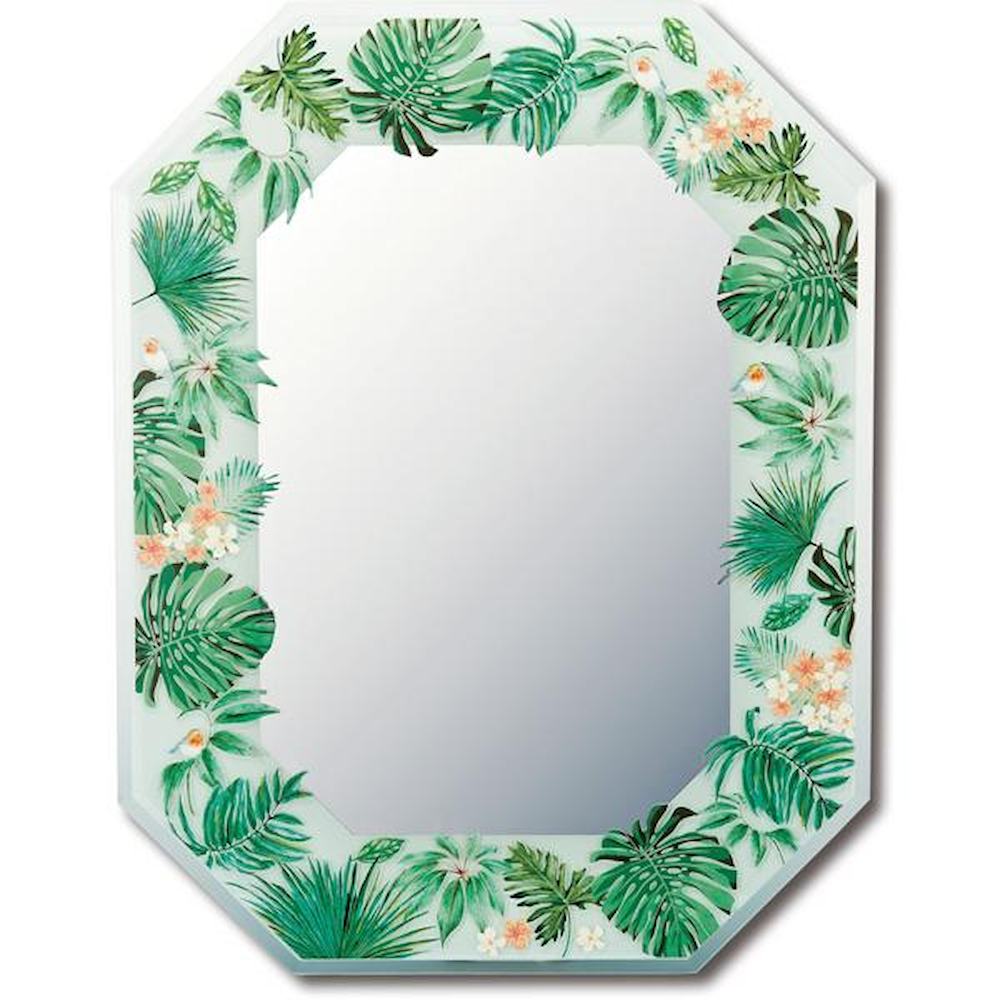 Octagonal Mirror 'Botanical'