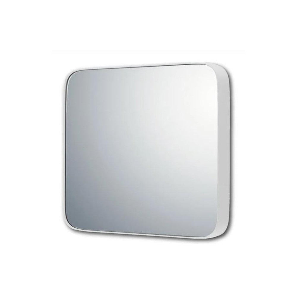 Slim Line Mirror 'Round Corner L' Gloss White