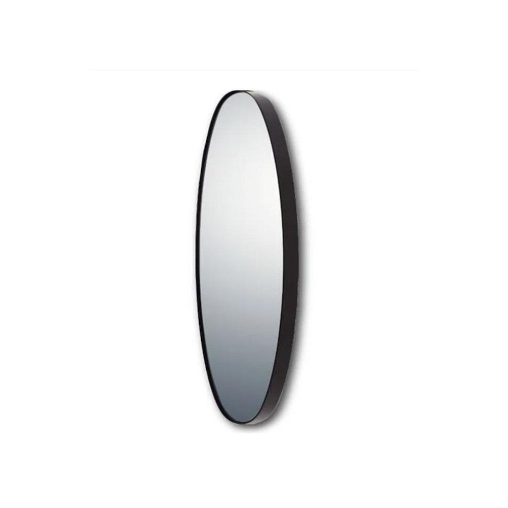 Slim Line Mirror 'Oval Long' Gloss Black