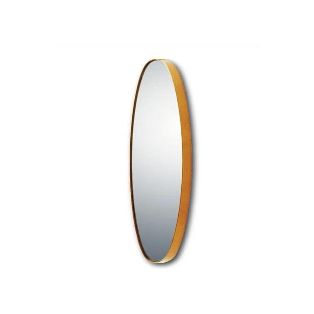Slim Line Mirror 'Oval Long' Antique Gold