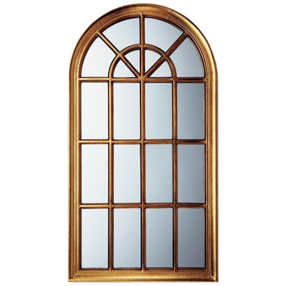 Window Style Mirror Antique Gold WM-17001