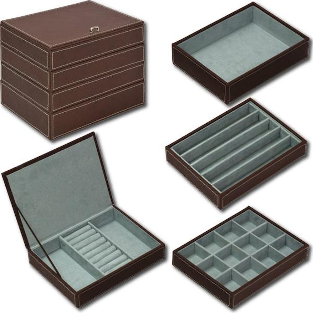 U-Power 4-Drawer Jewelry Box Brown YB-05002