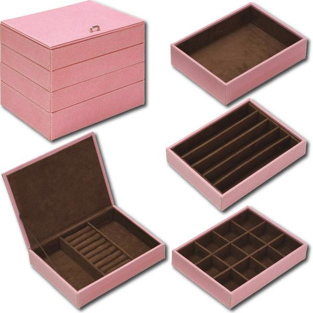 U-Power 4-Drawer Jewelry Box Pink YB-05003