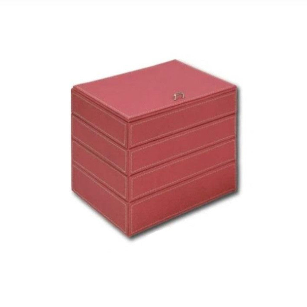 4-Drawer Jewelry Box Dark Pink YB-05004