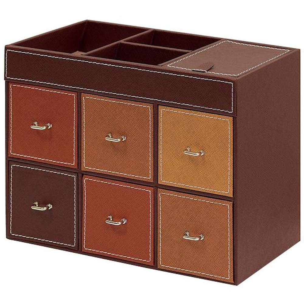 Treasure Chest Box 6-Drawer Chest (with Tray) TB-06001