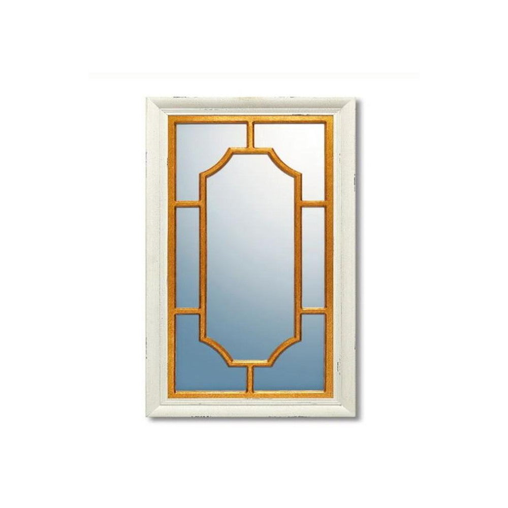 Window Style Mirror 'Square' Antique Combo WM-18001
