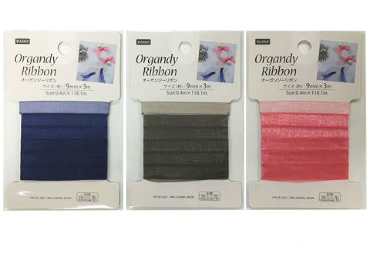Organza Ribbon (Width approx. 9mm x Length approx. 3m)