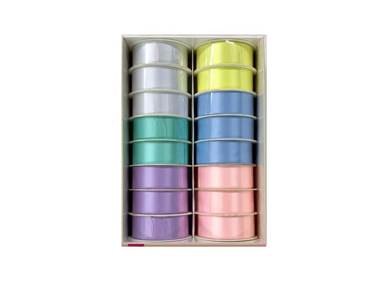 Double-Sided Satin Ribbon (Pastel Colors)