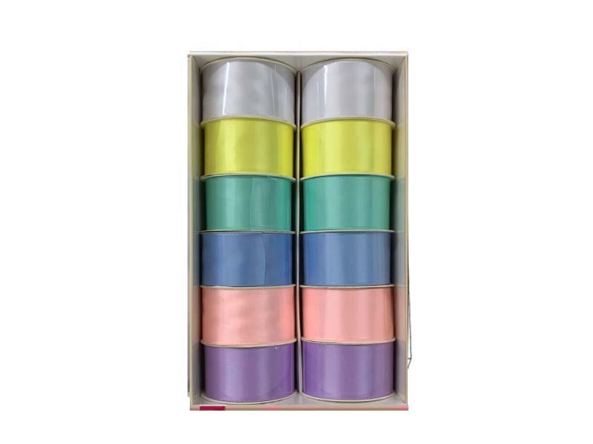 Double-Sided Satin Ribbon (Pastel Colors)
