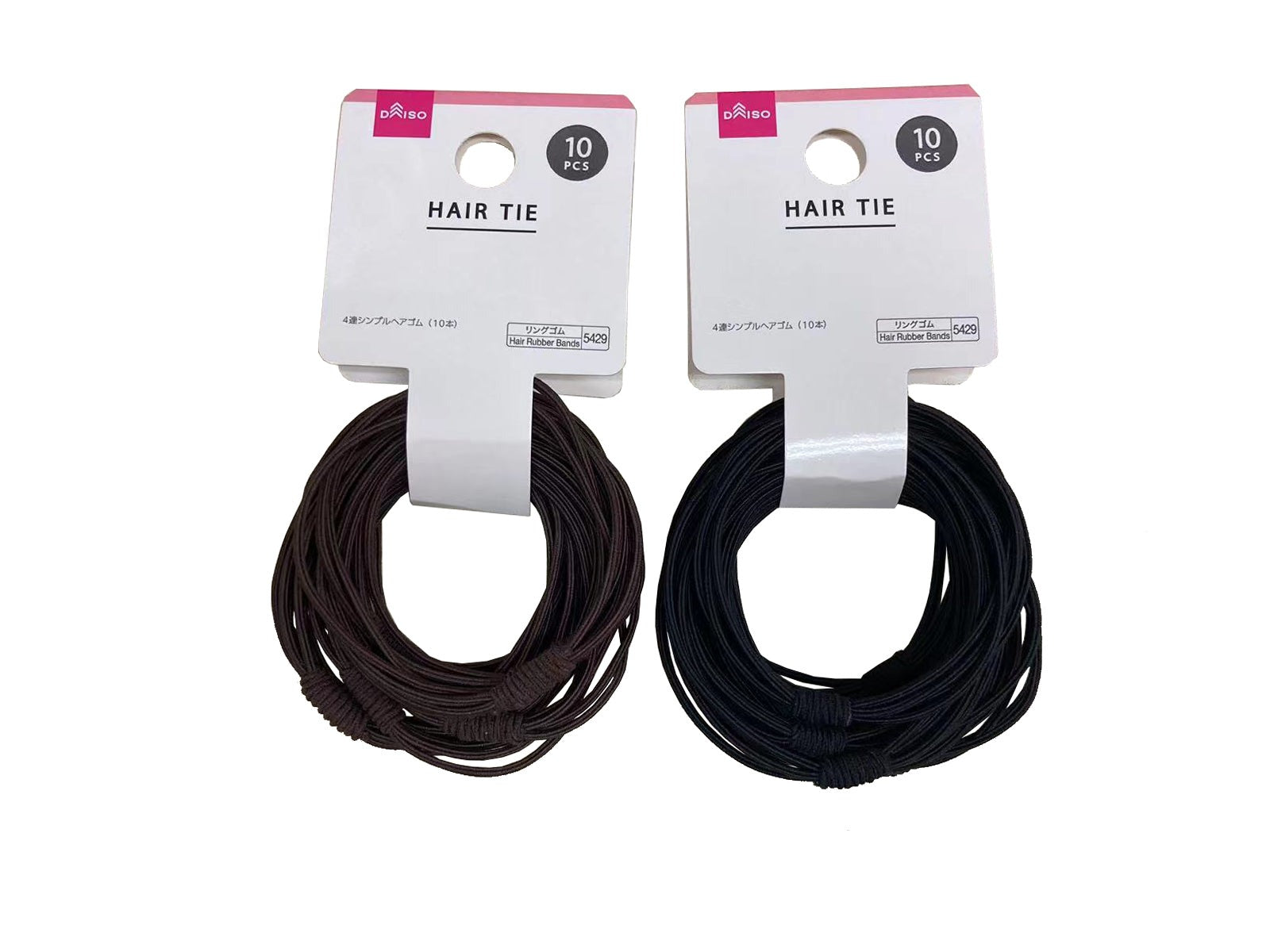 4-Set Simple Hair Ties (10 Pieces)