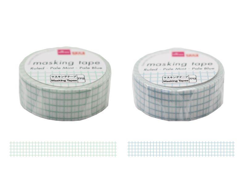 Masking Tape (Graph Paper, Pale Mint, Pale Blue)