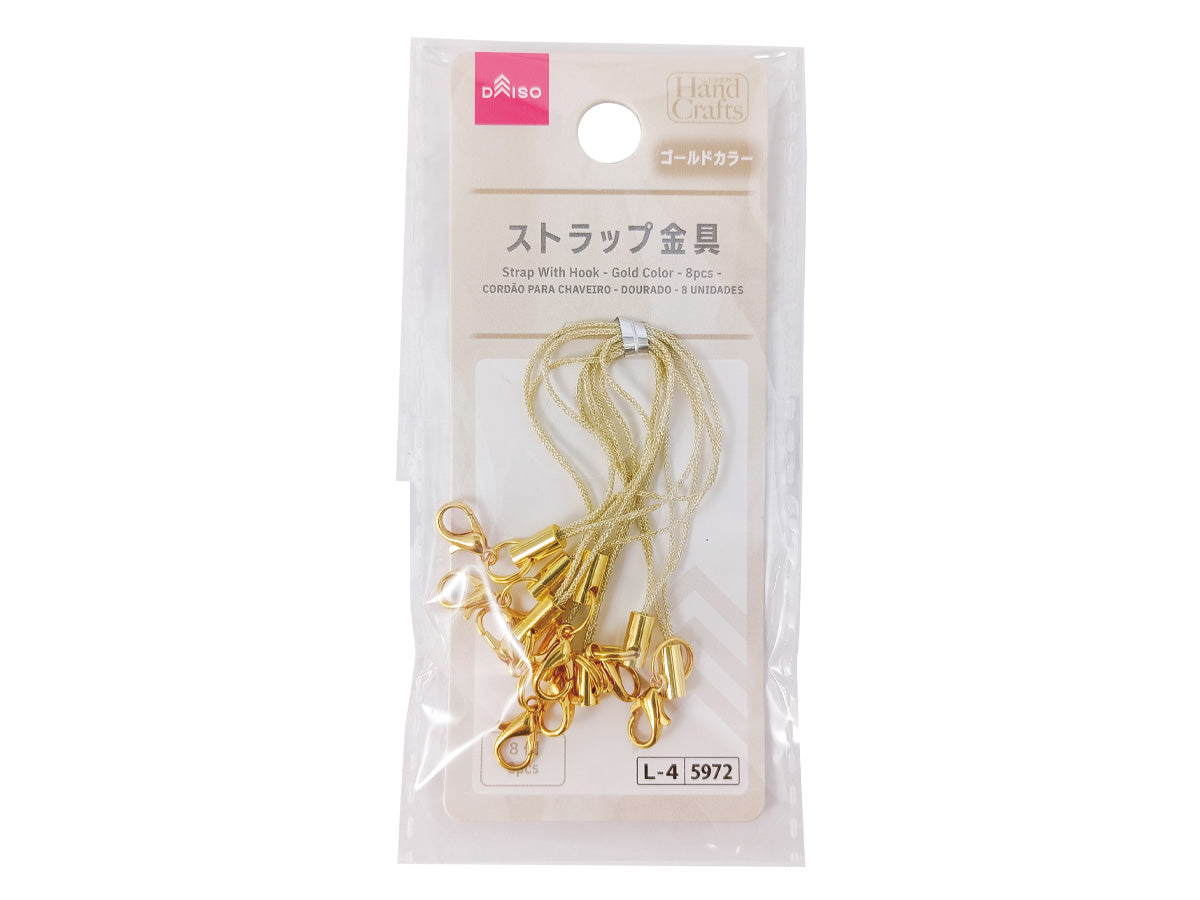 Strap Hardware (Gold Color, 8 Pieces)