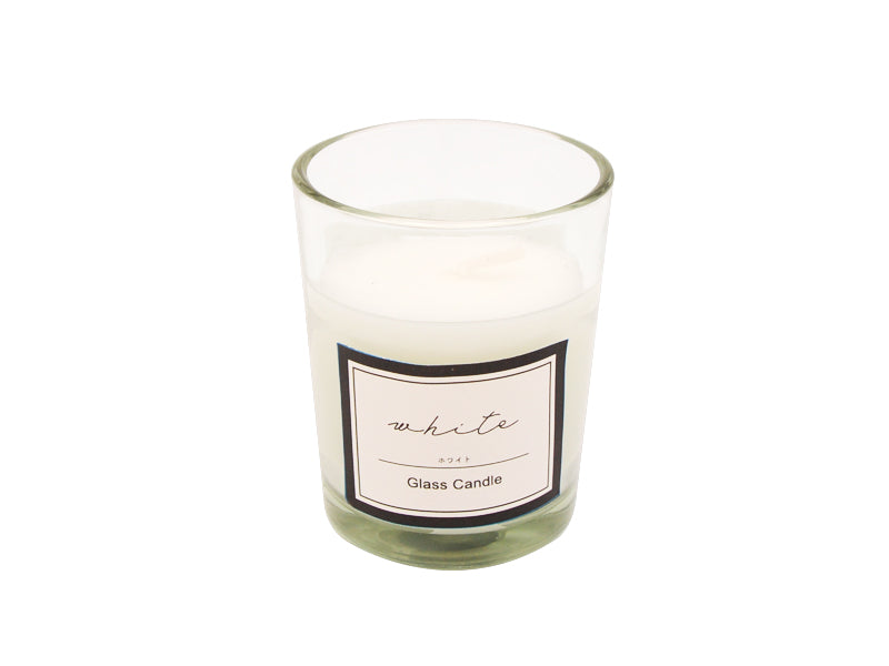 Glass Candle (White)