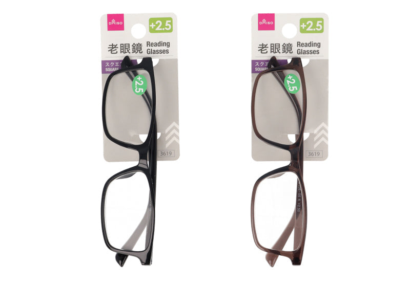Reading Glasses (Square, +2.5)