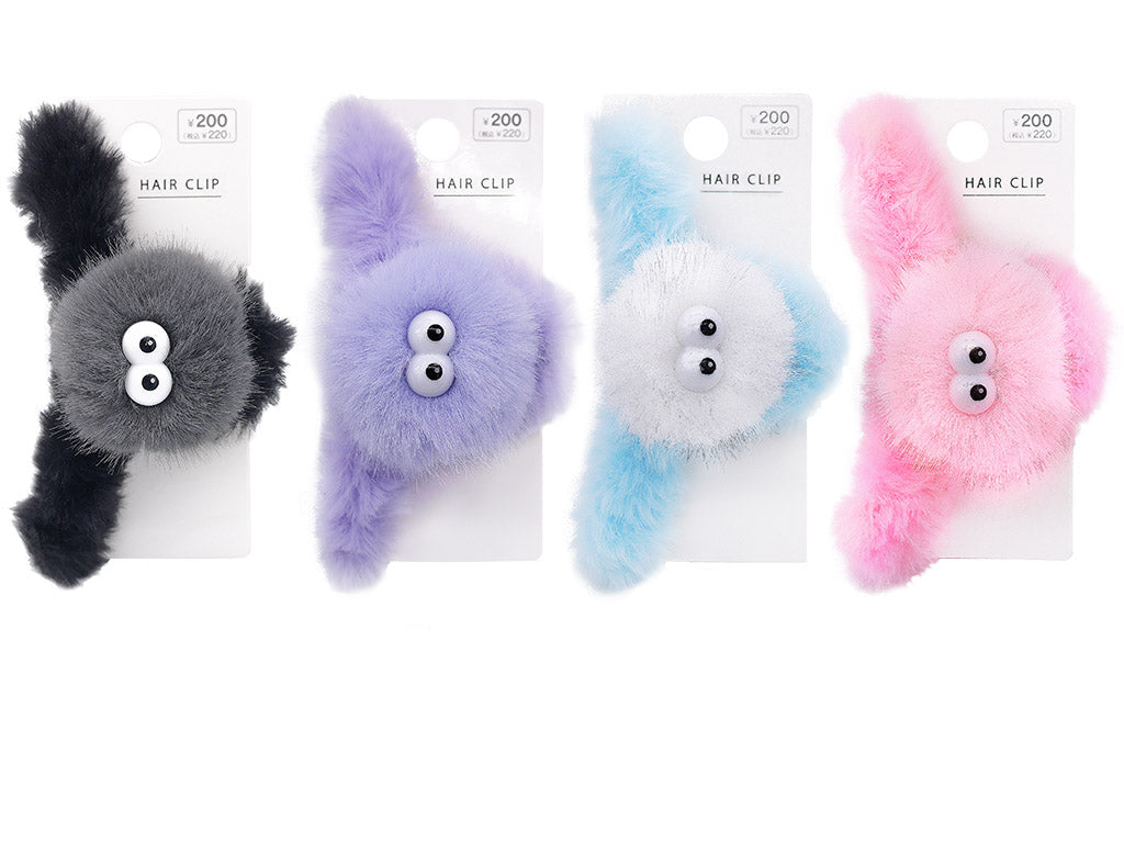 Eco Fur Bun Clip (Glaring Monster)