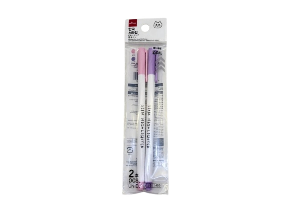 Fluorescent Pen (Korean Style Drawing, 2 Pieces)