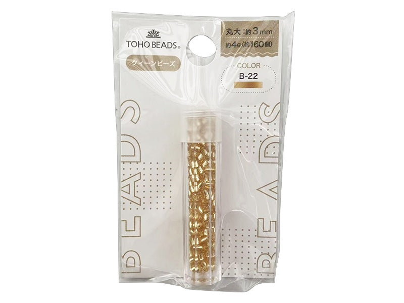 TOHO Beads (Round Large, Gold Color, B-22)