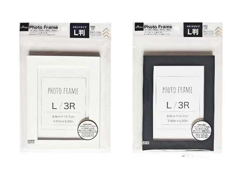 Photo Frame (L Size, White/Black)