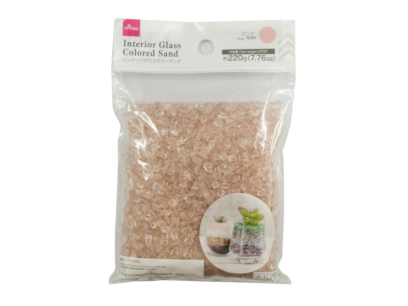 Interior Glass Colored Sand (Pink)