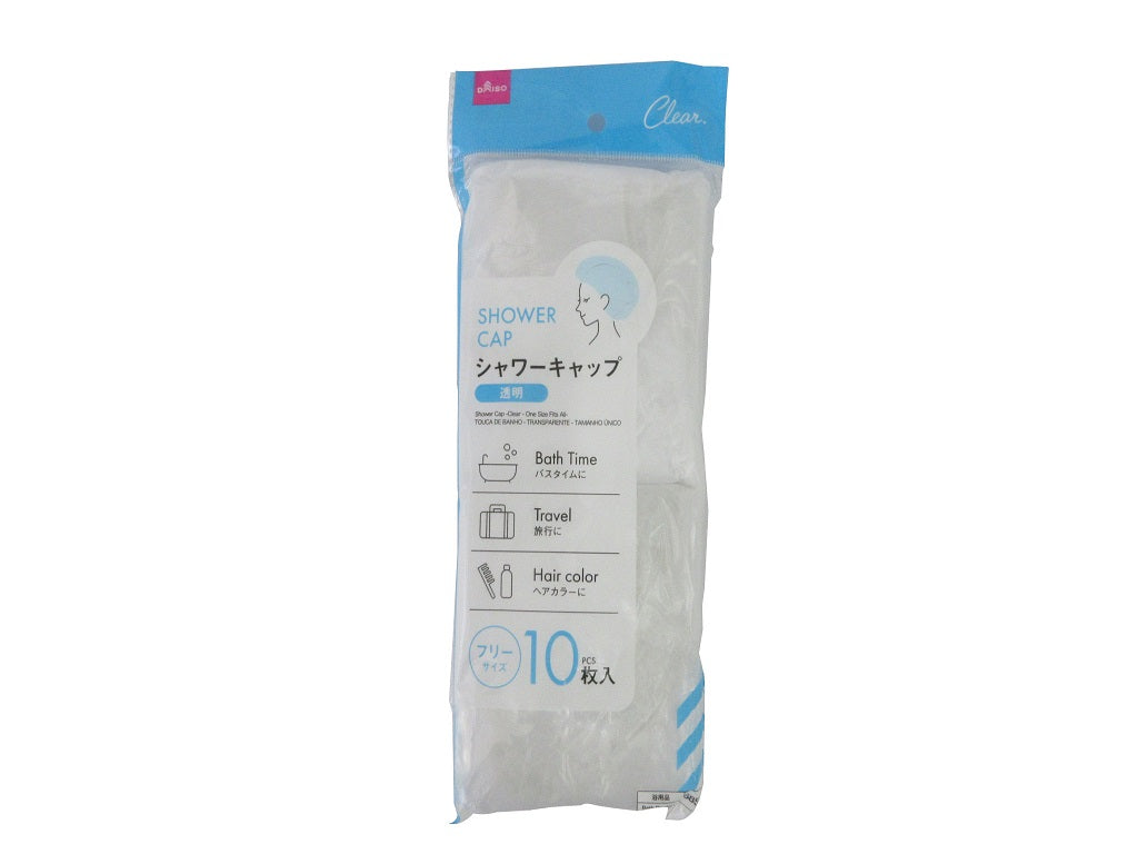 Shower Cap (Transparent, Free Size)